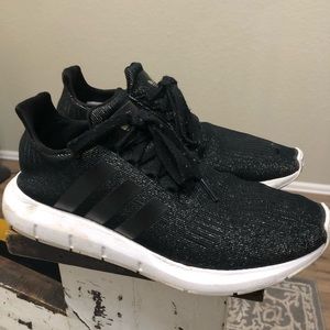 Adidas black glitter NMD